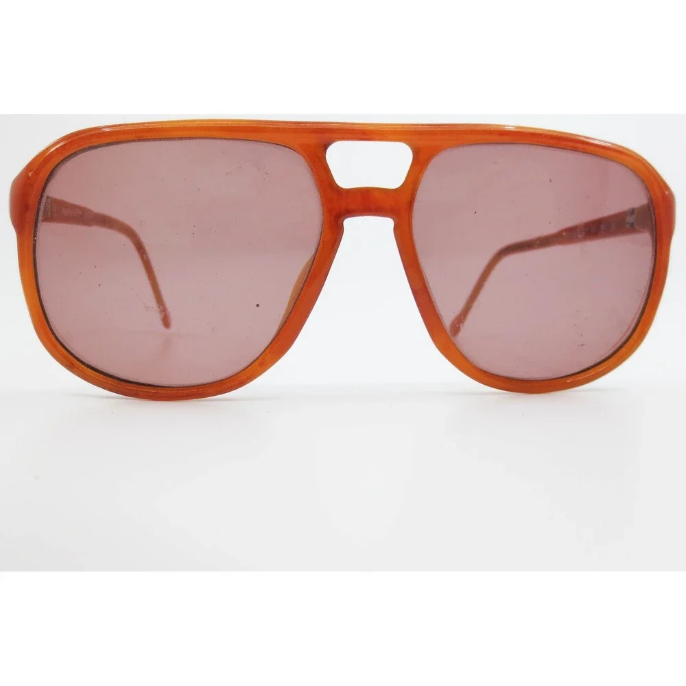 Avanti Jeremy Aviator Sunglasses Orange Marble Frame Italy 56 16 135 35169